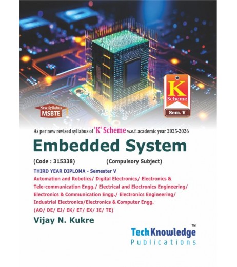 Embedded System MSBTE k Scheme Sem 5 Electronics / E And TC  Engineering-Tech-Knowledge Publication